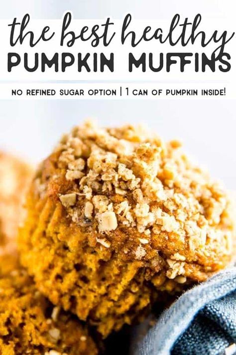 The BEST Healthy Pumpkin Muffins | Whole Wheat & Refined Sugar Free Keto Cornbread Recipe, Keto Cornbread, Healthy Pumpkin Muffins, Puree Recipes, Pumpkin Breakfast, Pumpkin Recipes Healthy, Muffins Healthy, Recipes Pumpkin, Cheese Pumpkin