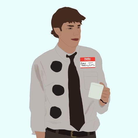 Jim’s 3-hole punch Halloween costume from The Office 3 Hole Punch Jim, Dwight Costume, Punch Halloween, Hole Punch, Halloween Costume, The Office, Halloween Costumes, Halloween