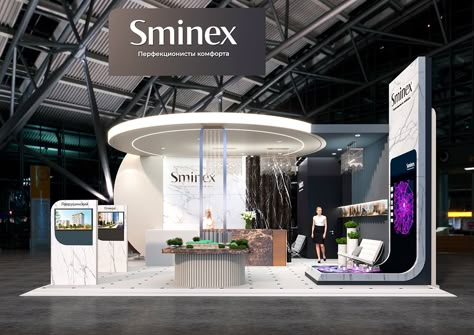 Exhibition Design Stand, Booth Exhibition Design, Creative Exhibition, Creative Booths, Small Booth, Event Booth Design, Booth Exhibition, Glass Partition Wall, Trade Show Design