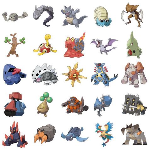 Rock type Pokemon Pokemon Challenge, Trading Card Ideas, Fire Type Pokémon, Gen 1 Pokemon, Pokemon Champions, Shiny Pokemon, Rock Types, Play Pokemon, Pokemon Party