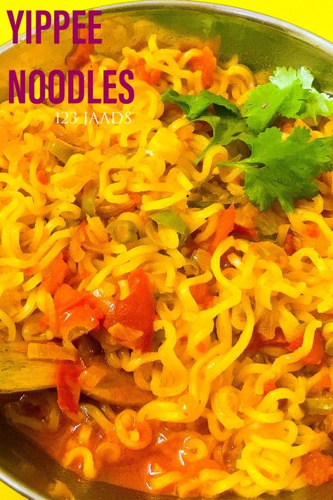 It's a yippee noodles recipe with a twist. Made from masalas & vegetables that you usually have. It's tangy flavour give a twist to the usual yippee that everyone eats. Yippee Noodles Recipe, Noodles Indian Style, Yippee Noodles, Maggi Noodles, Noodle Recipe, Noodles Recipe, Food Pics, Noodle Recipes, Cooking With Kids