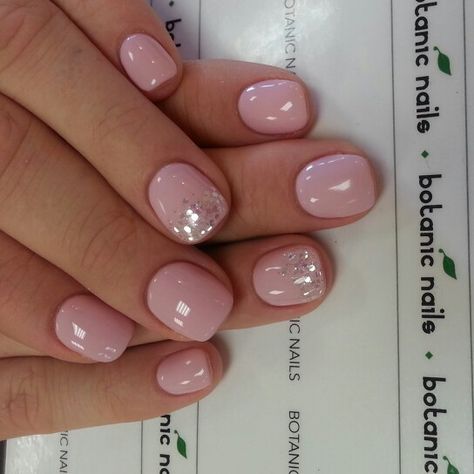 Please follow us on instagram Twitter Facebook foursquare pinterest @Botanic Nails Pale Pink Gel Nails Designs, Pale Pink Pedicure, February Pedicure Ideas, Pale Pink Nails With Glitter, Pale Pink Nails With Design, Valentines Pedicure Toenails, Valentines Pedicure, Pedicure Toenails, Nail Art Mariage