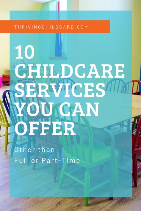 Offering more services can bring you more clients. Here's a list of Child Care Services you can be offering to bring in more clients. Daycare Registration Packet, Owning A Daycare Center, Childcare Director Outfits, Opening A Childcare Center, Childcare Center Design, Opening A Daycare Center, Daycare Services, Daycare Paperwork, Child Care Center Design