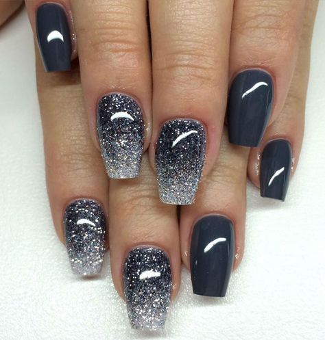 Unicorn Nails Designs, Nails Videos, Grey Nail Art, Grey Nail, Different Types Of Nails, Grey Nail Designs, Ten Nails, Colorful Nail, Minimalist Nail Art