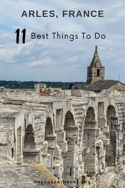 Have you ever wanted to visit ancient Roman monuments and see where Van Gogh was inspired to paint? Welcome to the UNESCO site of Arles, France, a charming city in the heart of Provence. From exploring ancient Roman ruins and strolling along quaint streets lined with cafés, to immersing yourself in the works of renowned artists like Vincent van Gogh, this charming town has something for everyone. Here are the best things to do in Arles, where centuries-old charm meets contemporary allure. Provence Itinerary, Nice France Travel, Paris Trip Planning, Arles France, Roman Ruins, Road Trip Europe, France Travel Guide, Southern France, The Cloisters