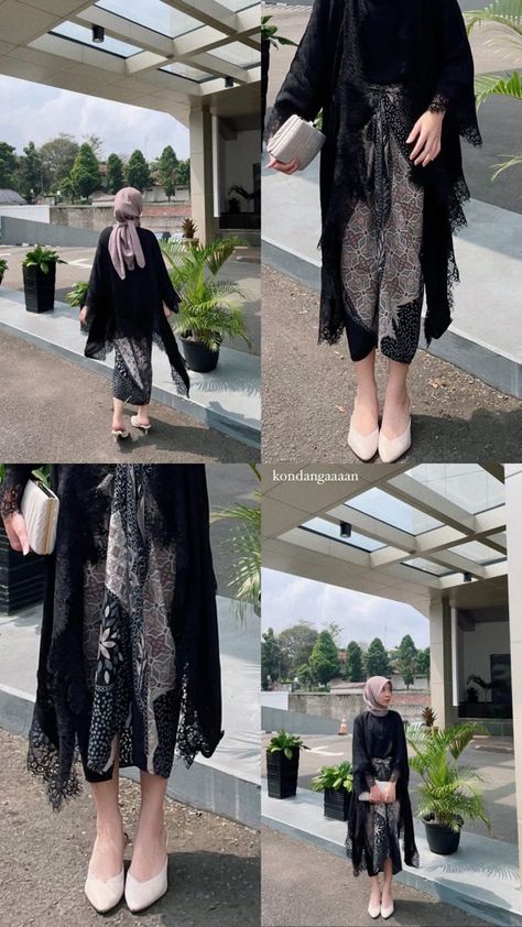 Ootd Hijab Lebaran, Kebaya Ideas Hijab, Make Up Kondangan Simple, Outfit Kebaya Modern, Batik Dress Modern Hijab, Ootd Perpisahan, Ootd Kondangan Hijab Styles Simple, Outfit Perpisahan, Ootd Wisuda Hijab