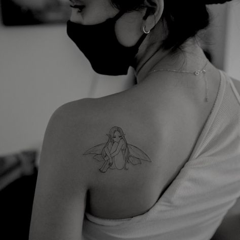 Fairy Tattoos, Inspo Tattoo, Cami Mendes, Back Of Shoulder Tattoo, Camila Mendes, Fairy Tattoo, Celebrity Tattoos, Tattoos Gallery, Simplistic Tattoos