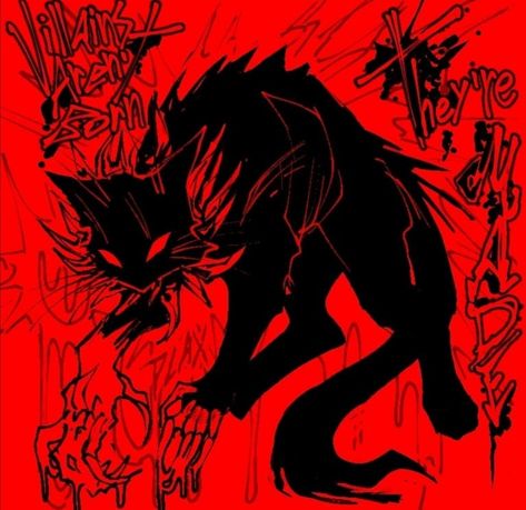 Warrior Cats Scourge, Eyestrain Art, Demon Wolf, Warrior Cats Fan Art, Warrior Cat Drawings, Cat Talk, Warrior Cats Art, Cat Pose, Cat Icon