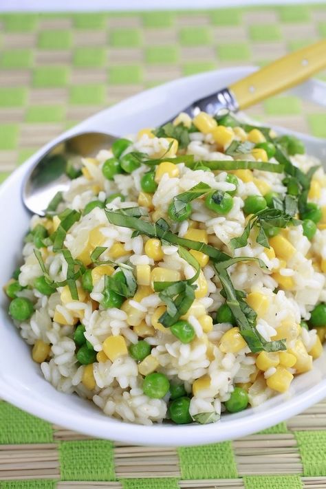 Try This Simple, Sunny Rice Pilaf Recipe Rice With Corn, Rice Peas, Rice Pilaf Recipe, Pilaf Recipes, Peas Recipe, Corn Dishes, Creamy Rice, Rice Side Dishes, Corn Recipe