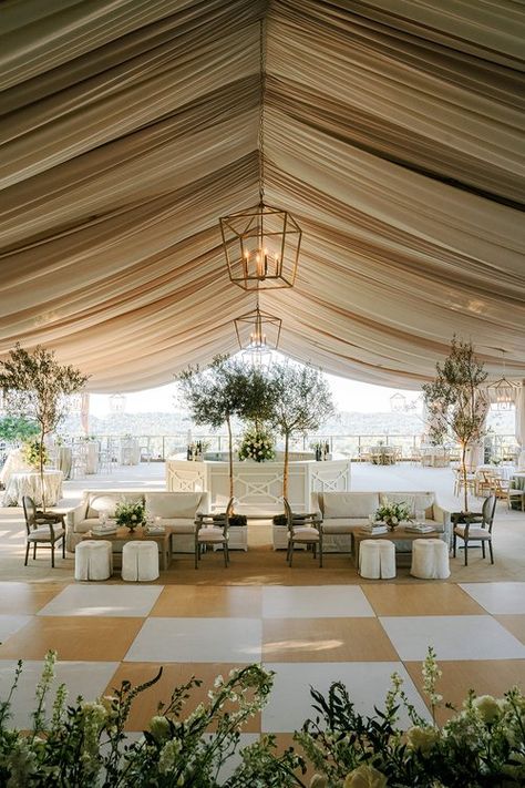 K & G — Mariée Ami Indoor Wedding Garden Theme, Wedding Tent Bar, Luxury Outdoor Wedding Ceremony, Versailles Inspired Wedding, Wedding Tent Drapery, Sage Green Wedding Details, Disco Dance Floor Wedding, Wedding Tent Ceiling Decor, Spring Tent Wedding