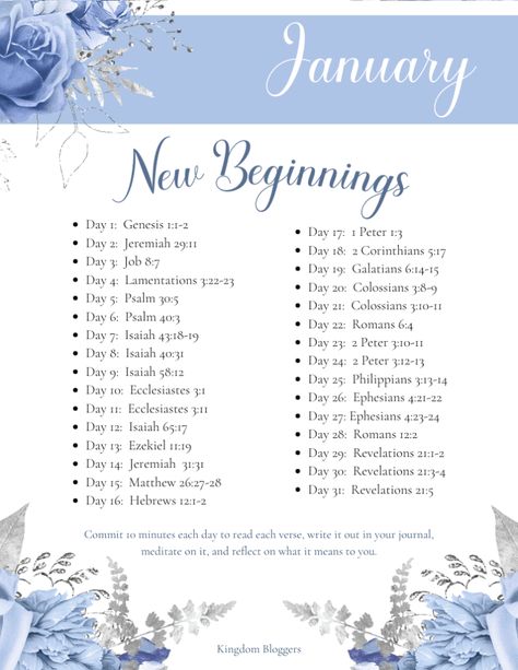 January Bible Reading Plan - Kingdom Bloggers January Scripture Reading Plan, Kingdom Bloggers Scripture Writing, Daily Scripture Writing 2023, Daily Scripture Writing 2024, Bible Writing Plan 2023, Monthly Scripture Writing Plan 2023, 2024 Scripture Writing Plans, January Scripture Writing Plan 2024, January Bible Reading Plan 2024