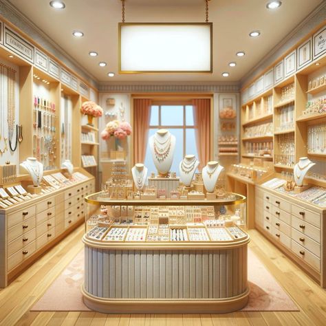 Jewelry Room Luxury, Botique Interiors Fashion Boutique, Accessories Shop Design, Eyewear Shop Design, Boutique Jewelry Display, Restaurant Seating Design, Retail Store Layout, Modern Jewelry Store, Jewelry Store Displays