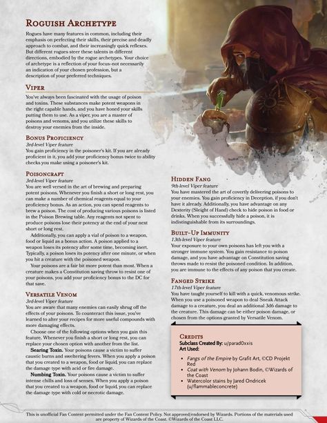 Dnd 5e Rogue, Roguish Archetype, Rogue Archetypes, Dnd Rogue, Dnd Subclasses, 5e Races, Homebrew Classes, Rogue Dnd, Rogue Character