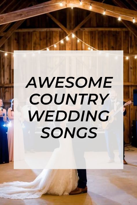 Planning a country wedding? Check out our list of 7 must-have country wedding songs that will set the mood for your big day! From romantic ballads to fun dance tunes, we've got the favorite hits that make beautiful memories. Whether you choose classics like 'Forever and Ever, Amen' or upbeat songs to get everyone dancing, this playlist is perfect for making your special day unforgettable. Save this pin for the best country vibes for your wedding celebration and follow us for great tips and ideas! Wedding Dress Jacket Ideas, Country Songs List, Best Country Wedding Songs, 52nd Wedding Anniversary, Country Wedding Songs, Wedding Dress Jacket, Perfect Playlist, Country Playlist, Wedding Ceremony Songs