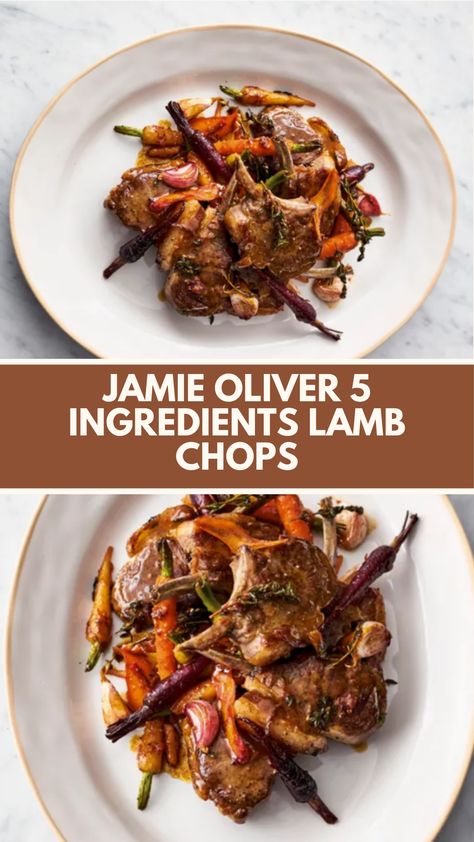 Jamie Oliver 5 Ingredients Lamb Chops (Sticky Lamb Chops) is made with lamb chops, baby heritage carrots, garlic, oranges, and fresh thyme. This delicious Lamb Chops recipe creates a hearty dinner that takes about 20 minutes to prepare and can serve up to 4 people.

This Lamb Chops Recipe Is From 5 Ingredients – Quick & Easy Food Cookbook By Jamie Oliver. Jamie Oliver Lamb Chops, Sticky Lamb Chops, What To Serve With Lamb Chops, Jamie Oliver Recipes 5 Ingredients, Best Lamb Chop Recipes, Jamie Oliver Lamb, Greek Lamb Chops, Easy Lamb Chop Recipes, Jamie Oliver 30 Minute Meals