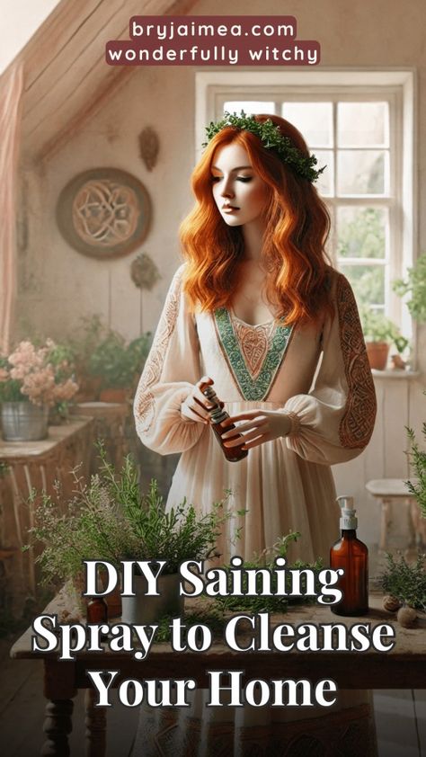 Cleanse your home with a DIY saining spray inspired by traditional Scottish practices. Using herbs, essential oils, and salt, this guide shows you how to create a powerful cleansing spray for protection, purification, and spiritual balance. Perfect for clearing negative energy and inviting positivity, this simple spray is an essential addition to your witchcraft practice and can be used regularly or for special rituals. How To Smudge For Beginners, Smudging Spray Recipe, Witchcraft Spray, Scottish Witch, Aura Cleansing Spray, Cleansing Your Home, Witchy Recipes, Spell Ideas, Witchcraft Practice