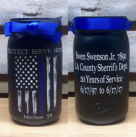 Police Retirement Party Ideas Decoration, Law Enforcement Retirement Party Ideas, Police Retirement Party Ideas, Police Party Decorations, Cop Party, Retirement Party Ideas, Law Enforcement Appreciation, Police Retirement Party, Police Graduation