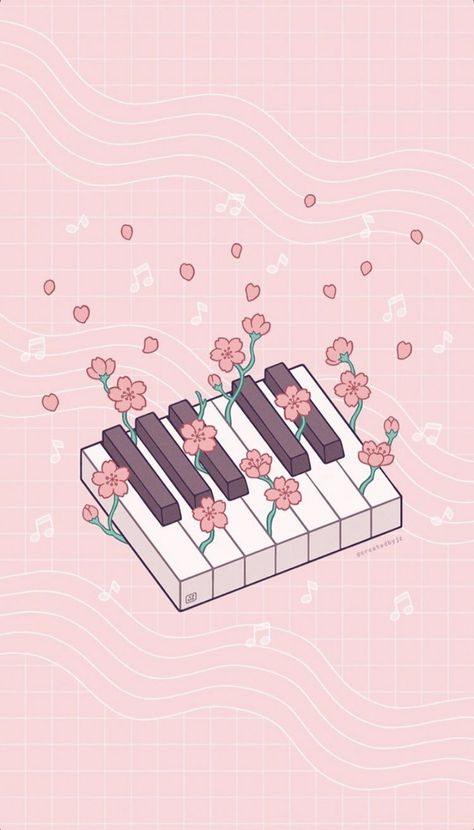 Your Lie In April, Piano, Music, Flowers, Pink