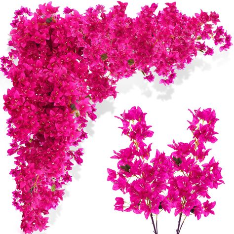 PRICES MAY VARY. Lavish Silk Material: the artificial bougainvillea flowers are mainly made from silk giving them a luxurious and authentic touch; This intricate material work not only enhances the realism of these flowers but also increases their longevity; They add a touch of elegance to your home decor that is hard to achieve with real plants Impressive Dimensions: every silk artificial bouquet is meticulously measured and curated, offering an impressive length of 38 inches/ 96 cm; These long Home Wedding Indoor, Butterfly Baby Shower Cake, Artificial Bougainvillea, Southern Charm Decor, Plants Hanging, Table Centerpieces For Home, Wedding Indoor, Hanging Table, Artificial Bouquet