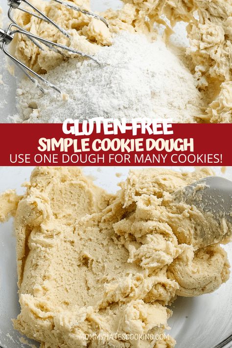 Basic Cookie Dough Recipe, Different Types Of Cookies, Simple Cookie Dough Recipe, Christmas Cookie Dough, Gluten Free Cookies Easy, Types Of Cookies, Easy Cookie Dough, Gluten Free Cookie Dough, Free Pantry