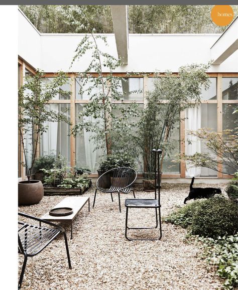 Warehouse Conversion, Gravel Garden, Beautiful Outdoor Spaces, Patio Interior, Art Deco Home, Australian Homes, Design Exterior, Courtyard Garden, Outdoor Rooms