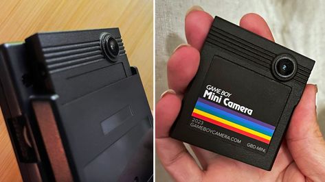 Brilliantly Modded Game Boy Camera Is No Bigger Than a Cartridge Gameboy Cartridge, Game Cartridge, Chunky Accessories, Iphone Lens, Hardware Software, Flash Memory, Photographer Camera, Mini Camera, Pixel Games