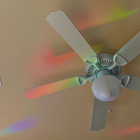 Ceiling Fan Aesthetic, Fan Blade Art, Fan Aesthetic, Aesthetic Rainbow, Indie Aesthetic, Fan Blades, Ceiling Fans, Ceiling Fan, Ceiling