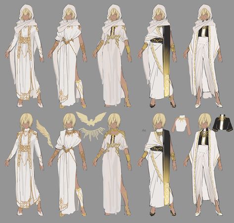 ArtStation - commission, S T Arcane Au, Goddess Outfit, Character Clothes, Concept Clothing, Clothing Design Sketches, Drawing Anime Clothes, Dress Design Sketches, Fashion Design Drawings, Fashion Inspiration Design