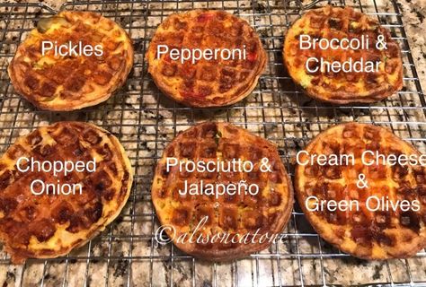 My 4 Favorite Low Carb Chaffle Recipes - Michigan Mama News Ww Chaffle Recipes, Chaffle Recipes Easy, Chaffle Ideas, Low Carb Chaffle, Octavia Recipes, Mini Waffle Recipe, Aip Keto, Dash Recipes, Mini Recipes