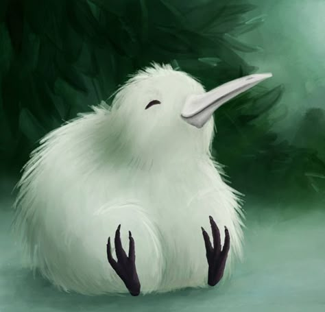 Kiwi Birds Cute, Bird Drawing Cute, Kiwi Bird Drawing, Kiwi Animal, Kiwi Birds, New Zealand Kiwi, New Zealand Tattoo, Albino Animals, Kiwi Bird