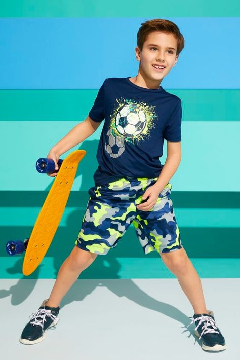 Sporty Summer, Boys Soccer, Boy Activewear, Soccer Boys, Boys Wear, Summer Jacket, Summer Kids, Boys T Shirts, Lands End