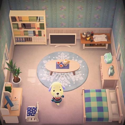 Daisy Acnh, Daisy Animal Crossing, Villager House, House Interiors, Animal Crossing, House Interior, Daisy, Kids Rugs, Collage