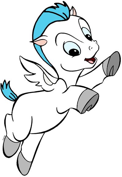 Disney Hercules Pegasus, Pegasus Tattoo Hercules, Baby Disney Characters Drawings, Disney Sidekicks Drawing, Pegasus From Hercules, Disney Characters Drawings, Pegasus Disney, Pegasus Hercules, Hercules Pegasus