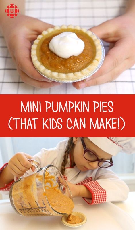 Pumpkin Recipes Kids, Recipes Kids Can Make, Thanksgiving Desserts Kids, Thanksgiving Lunch, Thanksgiving Baking, Mini Pumpkin Pies, Pumpkin Activities, Pumpkin Pie Bars, Kids Thanksgiving