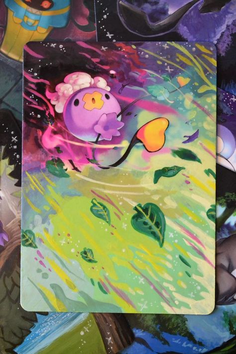 I Bring Old Pokemon Cards Back To Life By Repainting Them Pokemon Cards Painted, Altered Pokemon Cards, Painting Pokemon Cards, Painting Pokemon, Pokemon Card Painting, Pokemon Card Diy, Painted Pokemon Cards, Pokémon Card Art, Posca Art Doodle