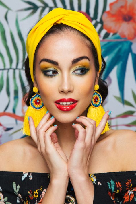 Havana Party, Online Store Design, Carmen Miranda, Lingerie Shoot, Perfect Selfie, Tropical Colors, Beauty Shoot, Live Colorfully, Photo Styling