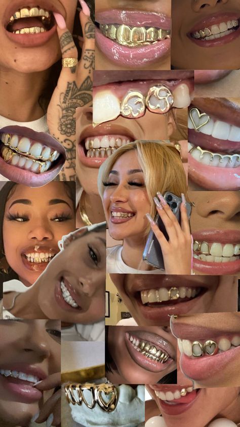 Teeth jewelry for women Grillz For Females, Bottom Grillz, Dental Jewelry, Grillz Teeth, Dope Jewelry Accessories, Grills Teeth, Nail Jewels, Tooth Gem, Teeth Jewelry