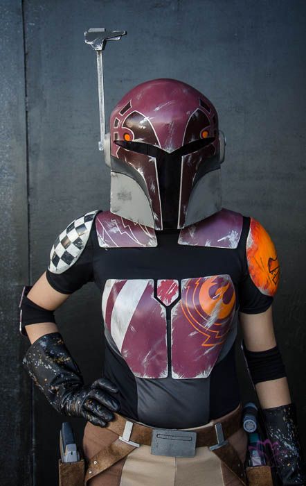 Star Wars Rebels Sabine, Star Wars Girl, Armadura Cosplay, Mandalorian Cosplay, Sabine Wren, Mandalorian Armor, Star Wars Costumes, Cool Cosplay, Cos Play