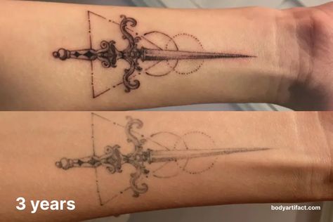 Fine Line Tattoo Before And After, Fine Line Tattoos After Years, Aged Fineline Tattoo, Very Fine Line Tattoo, Fine Line Tattoo Over Time, Ultra Fine Line Tattoo, Fine Line Tattoo After Years, Faded Fine Line Tattoo, Healed Tattoo Vs Fresh Fine Line