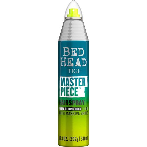 TIGI Bed Head Master Piece Hairspray with Extra Strong Hold Unisex Hair Spray 10.3 oz Bed Heads, Tropical Fragrance, Tigi Bed Head, Glossy Hair, Frizz Control, Hair Spray, Head Hair, Bed Head, Shiny Hair