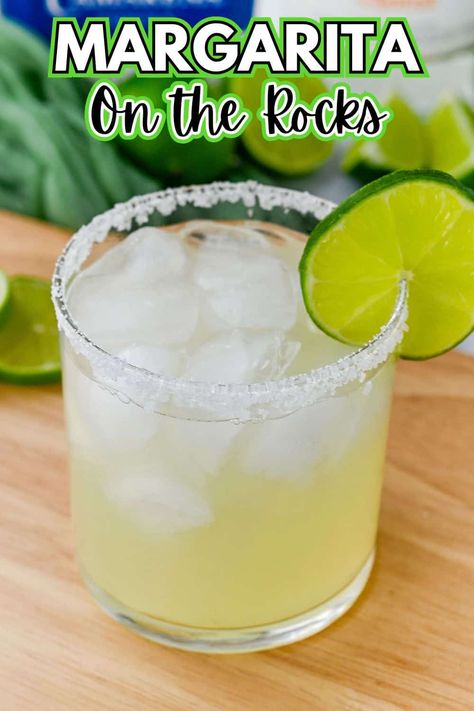 The best classic margarita on the rocks recipe! This classic margarita follows a 2:1:1 ratio, using two parts tequila, one part triple sec, and one part lime juice for a perfectly balanced cocktail. Spicy Margarita Recipe, Easy Margarita Recipe, Best Margarita Recipe, Classic Margarita Recipe, Homemade Margaritas, Traditional Margarita, Easy Margarita, Margarita On The Rocks, Spicy Margarita