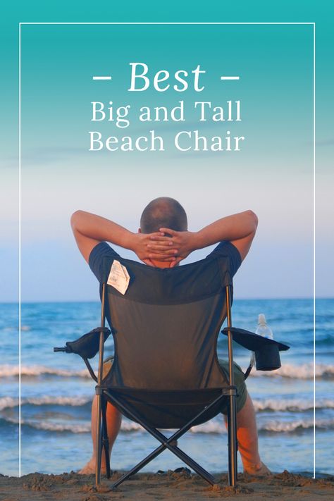 Many beach chairs weren’t designed for taller folks– they are created to fit the average-sized person. So, if you’re taller than the average height, you likely find that you can’t stay comfortable at the beach for long periods of time due to the discomfort of the usual small seats. Well, we have a solution for you! https://thecoastalside.com/best-big-and-tall-beach-chair/ Best Beach Chair, Beach Lounge Chair, Tall Chairs, Plus Size Beach, Average Height, Beach Lounge, Directors Chair, Tall People, Vinyl Decor