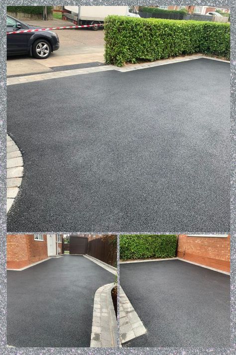 Tarmac driveways are a popular option for drives. For design and installation in the West Midlands Ideal Building and Landscapes are the best tarmac driveway company. Get in touch with us for design help and a free no obligation quotation Driveway Uk, Tarmac Drives, Tarmac Driveway, Front Garden Designs, Front Garden Ideas Driveway, Tarmac Driveways, Block Paving Driveway, Garden Ideas Driveway, Front Garden Ideas