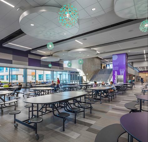 High School Design, Cafeteria Design, Classroom Interior, College Architecture, School Building Design, Community School, School Hallways, School Interior, School Dr