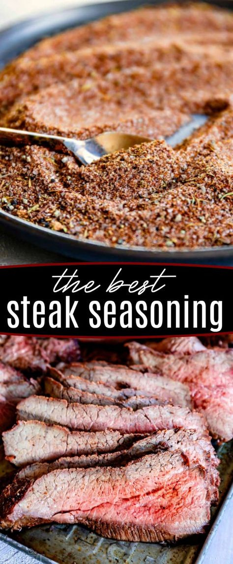 This really is the Best Steak Seasoning for all types of steak! Whether you're opting for a juicy ribeye, a sensible sirloin or the luxurious filet, a little seasoning can go a long way in elevating the flavor of your steak. Get ready to wow your tastebuds! // Mom On Timeout #steakseasoning #steakrub #steak #grill #bbq #grilling #recipe Simple Steak Seasoning, Types Of Steak, Steak Seasoning Recipe, Best Steak Seasoning, Steak Rub Recipe, Season Steak Recipes, Pineapple Jelly, Grilled Steak Salad, Mom On Timeout