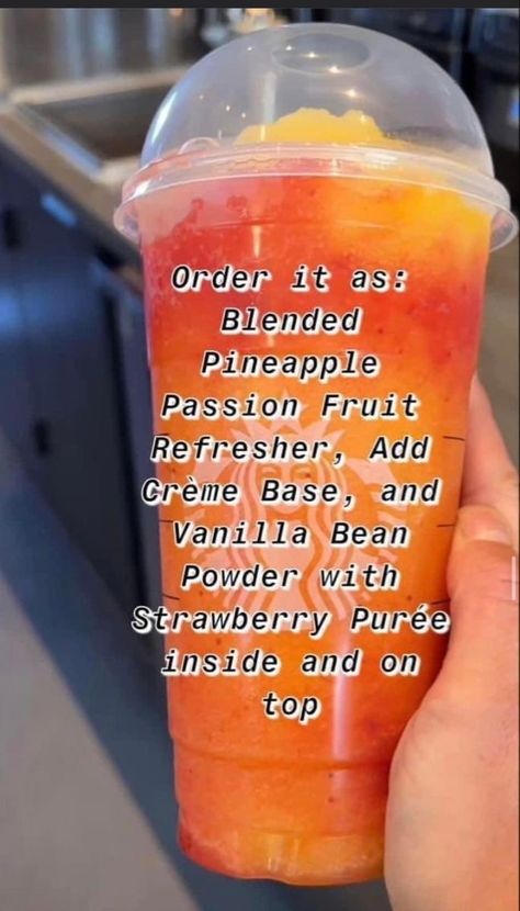 Starbucks Fruit Drinks Orders, Starbucks Recipes Blended, Starbucks No Coffee Drinks To Order, Fruity Drinks At Starbucks, Summer Starbucks Drinks Blended, Fruity Drinks From Starbucks, Starbucks Refreshers Blended, Fruit Drinks Starbucks, Starbucks Recipes Fruity