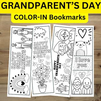 Grandparents Day Crafts First Grade, Grandparents Day Art Activities, Grandparents Day Activities For Middle School, Grandparents Day Bookmarks, Activities For Grandparents Day, Grandparents Day Preschool, Grandparents Day Activities, Grandparents Day Crafts, Fun Classroom Activities