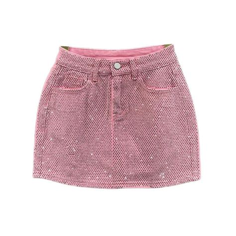 Skirt Aesthetic, Pink Denim Shorts, Jean Mini Skirt, Outfit Layout, Pink Denim, Fairy Fashion, Skirt Women, Denim Short, Feminine Outfit