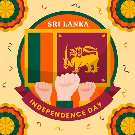 Free Vector | Flat sri lanka independence day illustration Happy Independence Day Sri Lanka, Sri Lanka Independence Day, Independence Day Illustration, Sri Lanka Flag, Independance Day, Day Illustration, Bestest Friend Quotes, Portraits Photography, Family Drawing