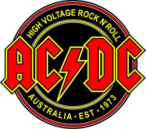 Ac/dc Art, Ac Dc Logo, Acdc Logo, Dc Logo, Trademark Logo, Music Logo, Premium Logo, Png Vector, Patch Design